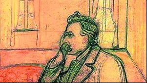 Una ilustración sobre Friedrich Nietzsche. Foto: archivo.