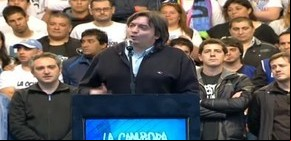 Scioli negó que Máximo Kirchner haya planteado la re-reelección