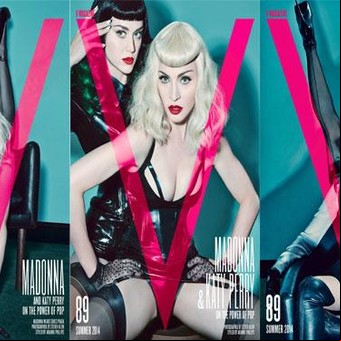 Las fotos súper hot de Madonna y Katy Perry para V Magazine 