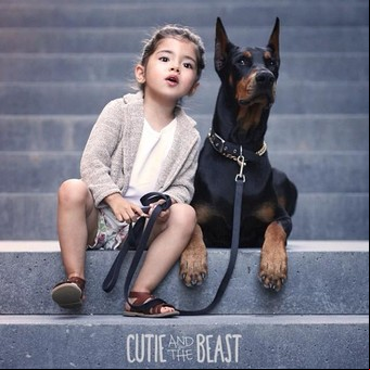 Una niña y su doberman, los nuevos reyes de Instagram 