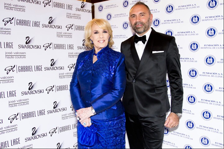 Gabriel Lage y Mirtha Legrand en una gala de 2015.