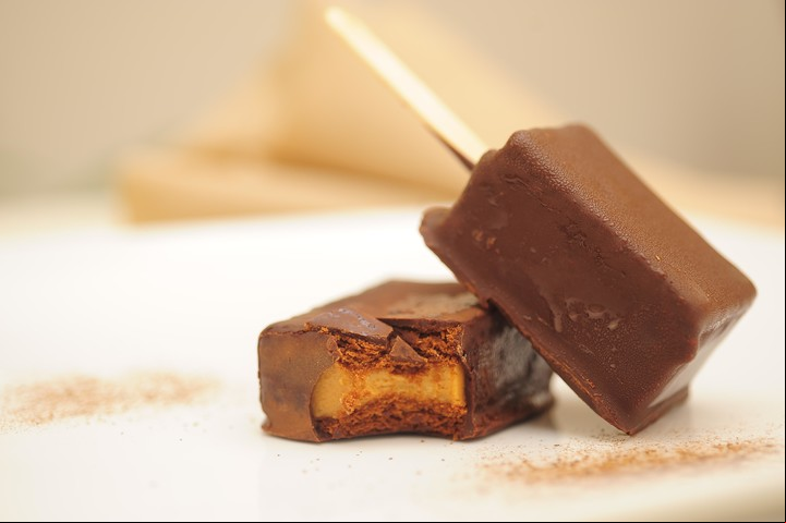 Chocotorta helada lolypop