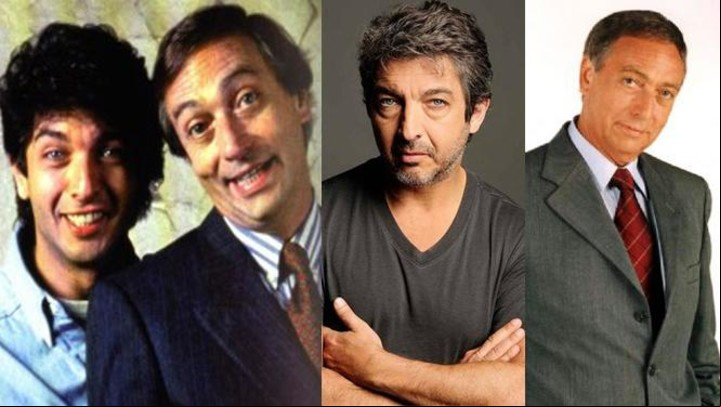 Ricardo Darín y Luís Brandoni, cuando protagonizaron "Mi cuñado", por Telefe.