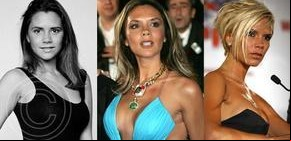 Los cambios de look de Victoria Beckham