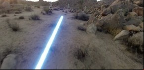 Con una GoPro, cumplió el sueño de convertirse en jedi