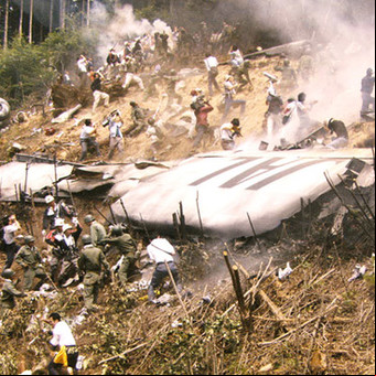La última foto del interior del avión de Japan Airlines antes de la tragedia que dejó 520 muertos