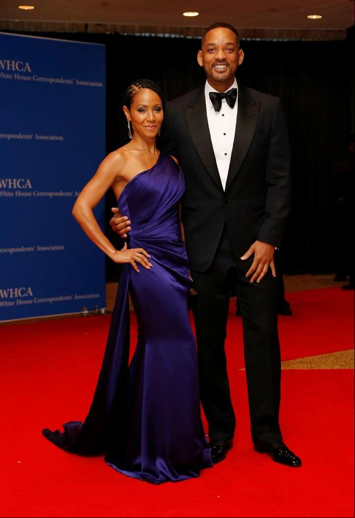 Actors Will Smith y Jada Pinkett Smith.
