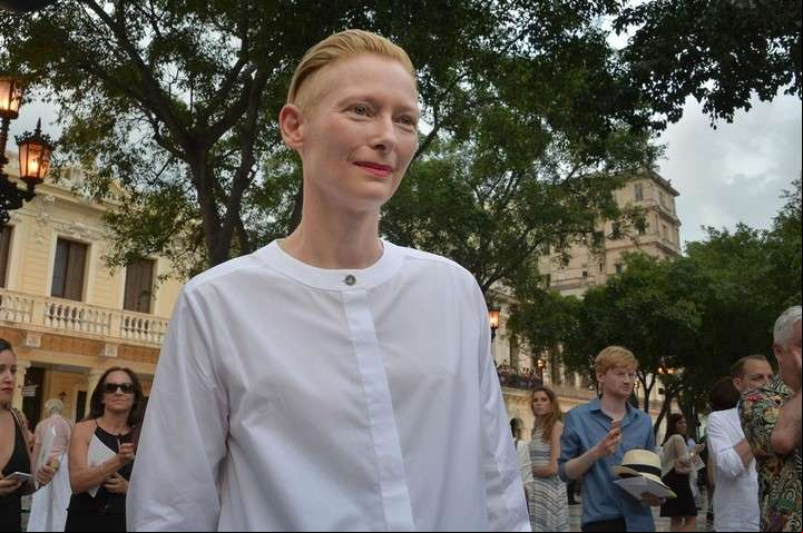Tilda Swinton llega al Prado Foto: AFP / ADALBERTO ROQUE.