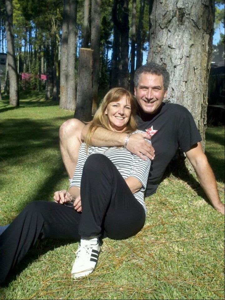 Marisa Faggiano y su pareja Oscar