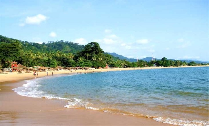 La costa de Sierra Leona.