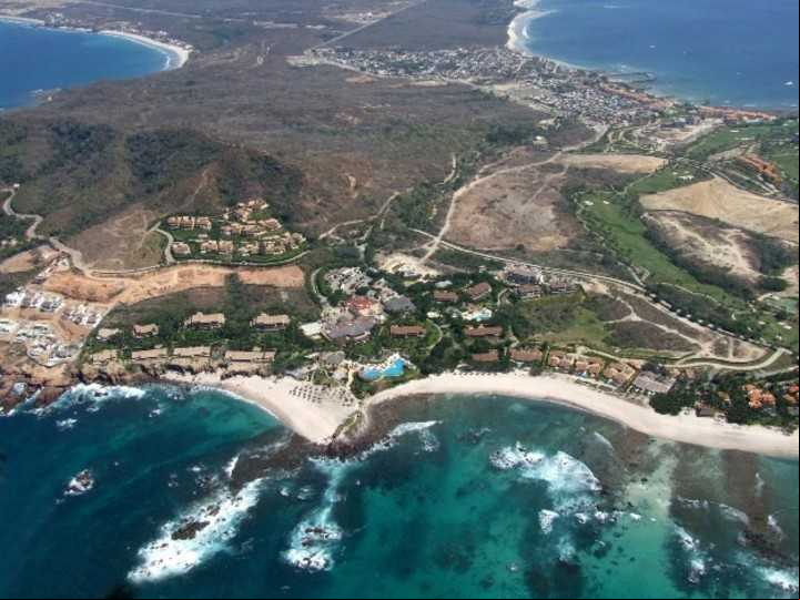 Vista aérea de Punta de Mita, en México (Getty Images).