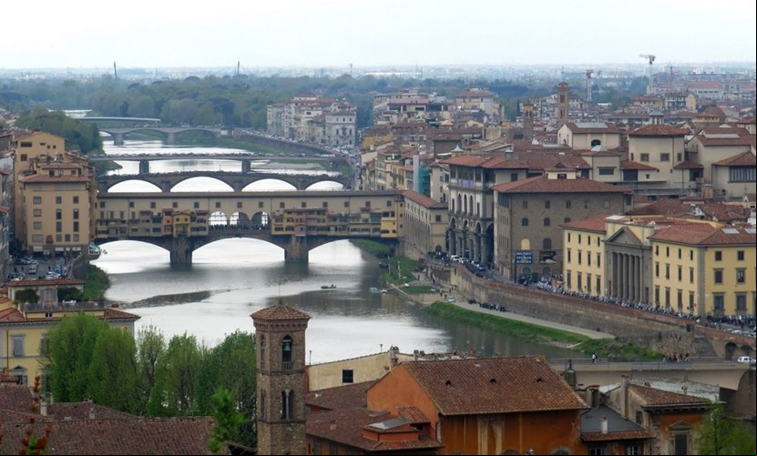 Florencia, cuna del Renacimiento. El original de el David, de Miguel Angel, y un circuito a puro arte. Foto: Clarín.