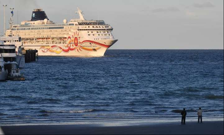 La Cámara de Industria y Comercio de Puerto Madryn destacó el "impacto económico" del turismo de cruceros en la ciudad. 
Foto Daniel Feldman