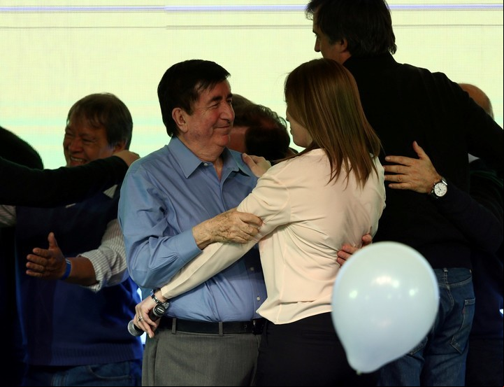 Jaime Durán Barna y María Eugenia Vidal. Foto REUTERS/Marcos Brindicci