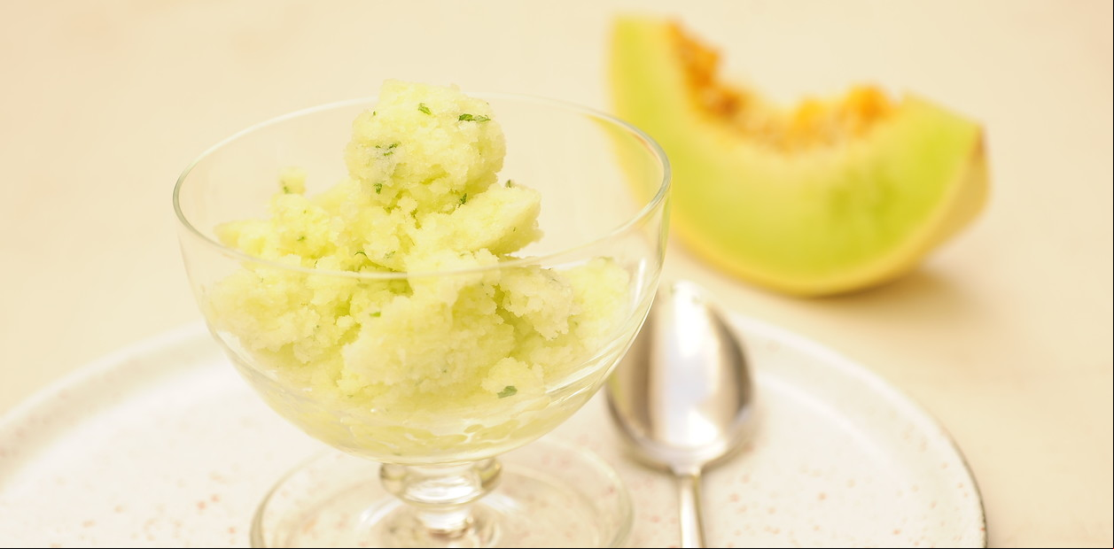 Receta de Granita de melón
