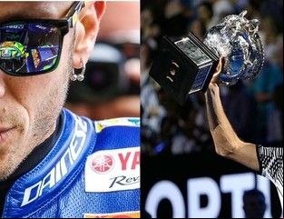 La amistad entre Valentino Rossi y Roger Federer