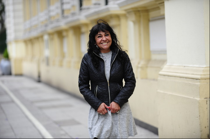 La Moro (Noemí Cristina Laspiur) fue esposa de Mario Teruel y aportó grandes hits para Los Nocheros. Foto Germán García Adrasti