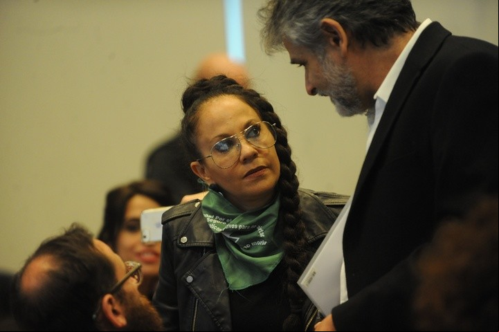 Miss Bolivia milita a favor del aborto legal, seguro y gratuito. Foto. Lucía Merle.