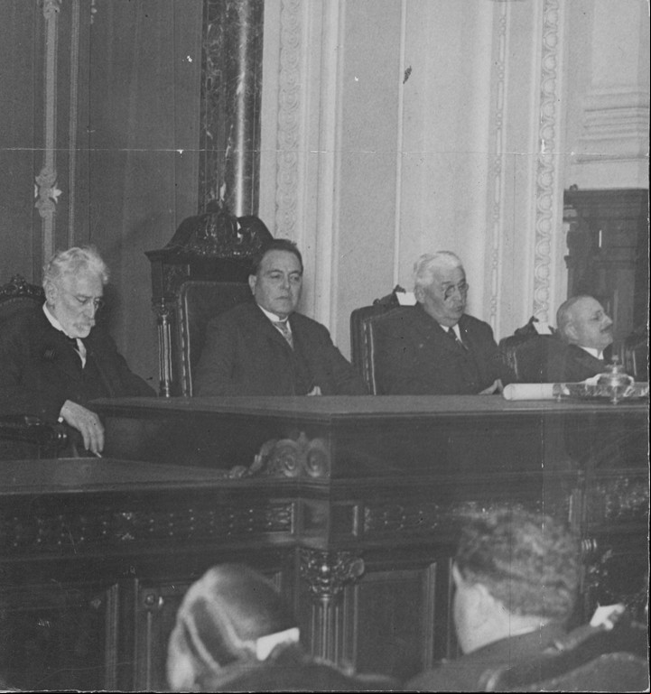 Yrigoyen ratificó que “no llevaría al país a los horrores de una guerra”. Archivo Clarín
