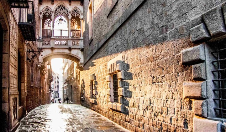 Barrio Gótico de Barcelona.