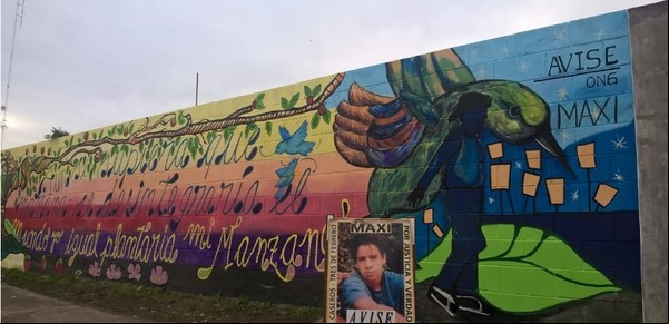 Caso Maxi González: a 19 años del crimen, hicieron un mural para seguir pidiendo justicia