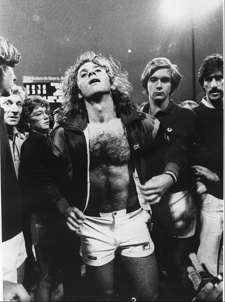 Guillermo Vilas en el torneo de Forest Hill en 1977. (AP/Archivo)