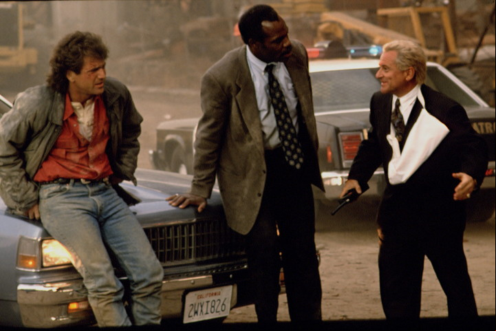 Mel Gibson y Danny Glover, la dupla que inmortalizó la saga de "Arma mortal" en el cine, junto a Joe Pesci, que hizo un rol cómico en tres de las películas.
