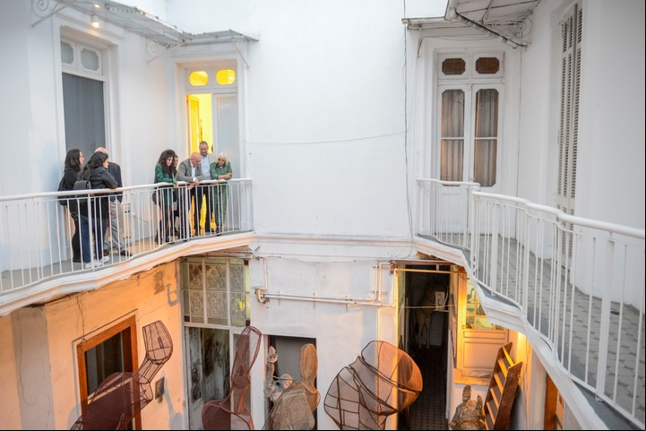 En su taller. El lugar donde trabaja Marta Minujín. /Rafael Mario Quinteros