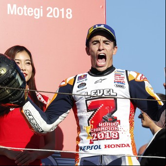 Marc Márquez ganó en Japón y se coronó Campeón del Mundo por quinta vez