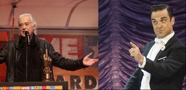 Sigue la guerra de vecinos entre Robbie Williams y Jimmy Page