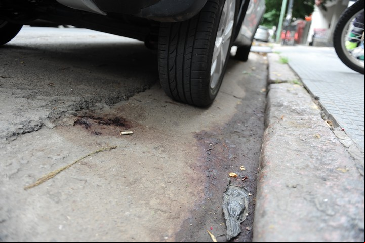 El lugar donde cayó herido Klein, en Gorostiaga al 1600. (Foto Lucía Merle)