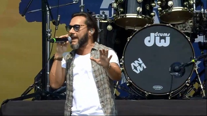 Diego Torres en el concierto solidario con Venezuela, en Cúcuta, Colombia, en 2019.
