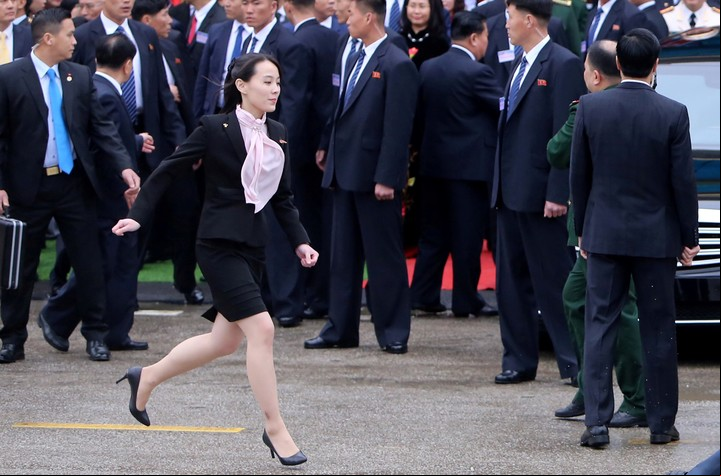 Kim Yo Jong, a su llegada a ciudad de Dong Dang, Vietnam, en febrero de 2019. / Reuters