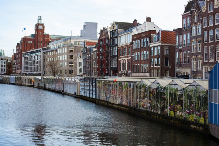 Bloemenmarkt, Mercado de las Flores, Amsterdam. Foto: Getty Images.