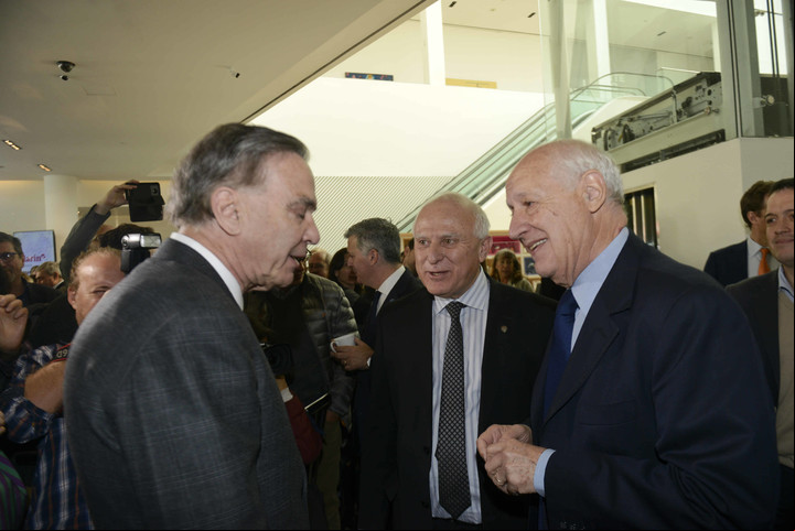Roberto Lavagna Miguel Lifschitz y Pichetto. Los dos primeros se sumarían al frente electoral como aliados. Foto: Emmanuel Fernández