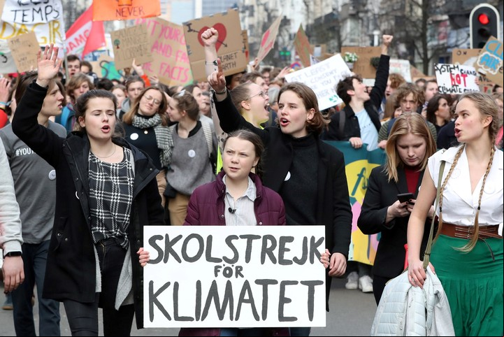 Greta Thunberg, la guerrera ecologista de 16 años destacada por Time (Reuters)