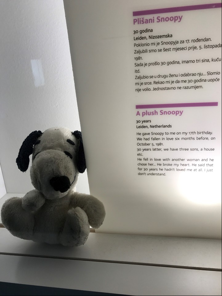 Un Snoopy, uno de los símbolos del desamor. Foto: Valeria Schapira.