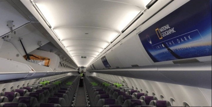El avión es un Airbus 320 Neo que viajará a casi 12 mil metros de altura.. (Foto: National Geographic)