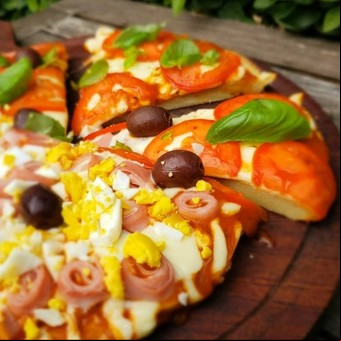 Masa de pizza en licuadora