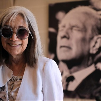 Murió María Kodama, escritora y viuda de Jorge Luis Borges