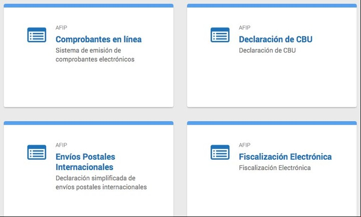 Elegir la opción Comprobantes en línea.