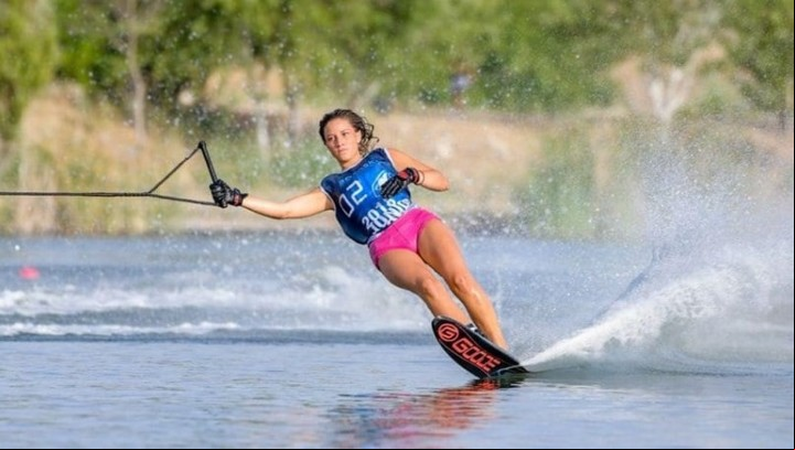 Paloma Giordano, durante una competencia.