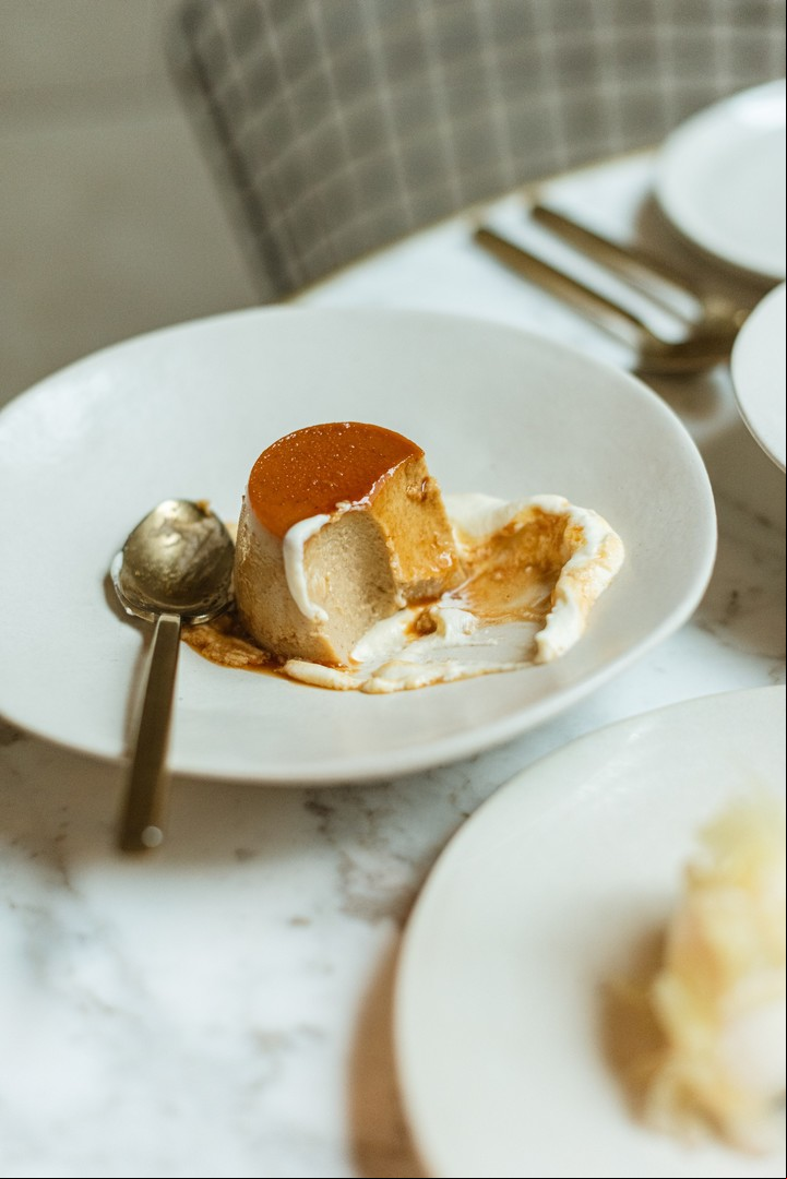 Flan de castañas