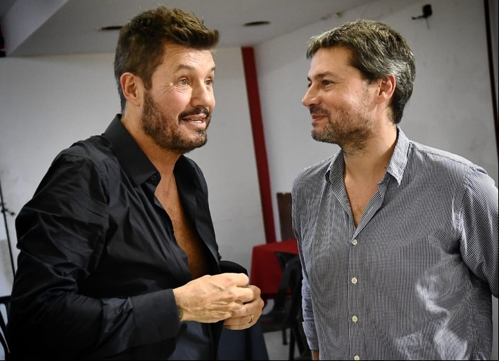 Marcelo Tinelli cuando fue elegido como presidente de San Lorenzo.