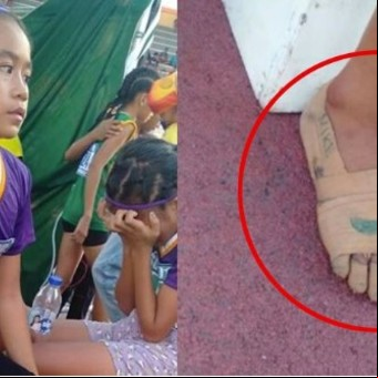 La nena que ganó 3 medallas de oro con unas zapatillas dibujadas en sus pies