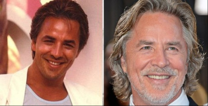 Don Johnson antes y después.