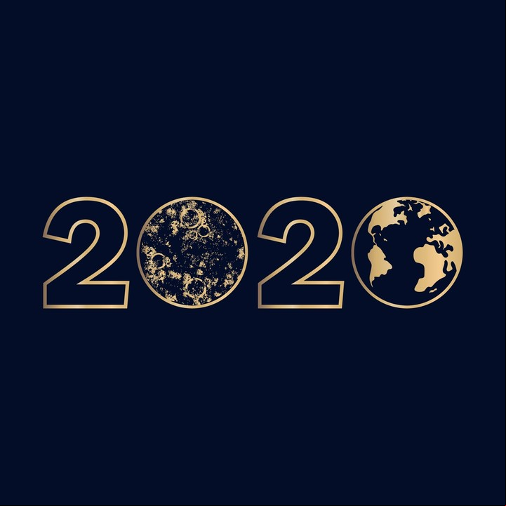 Calendario lunar 2020.