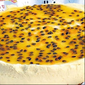Torta mousse de maracuyá