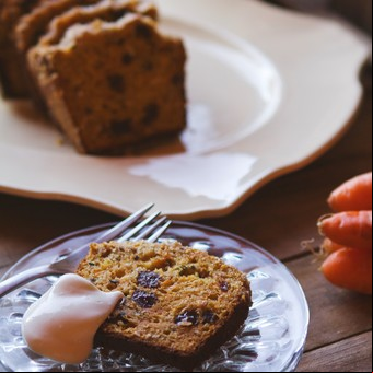 Budín de zanahoria y granola