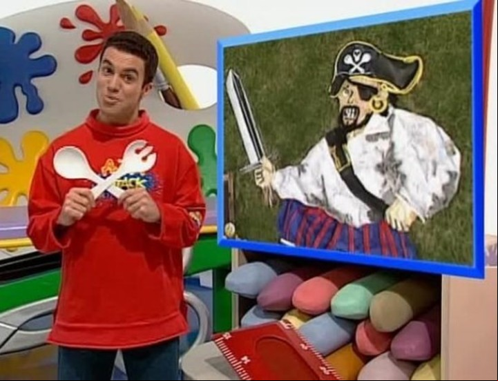 Torres durante Art Attack en su versión Latina.